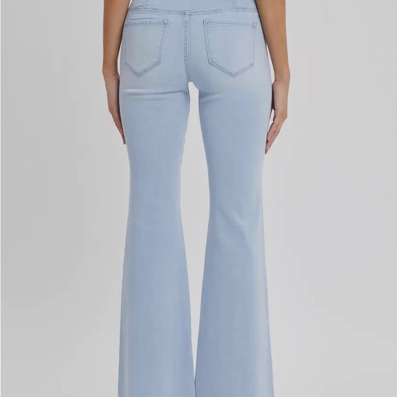 Cello High Rise Flare Jeans with Wide Waistband - Picture 4 of 5